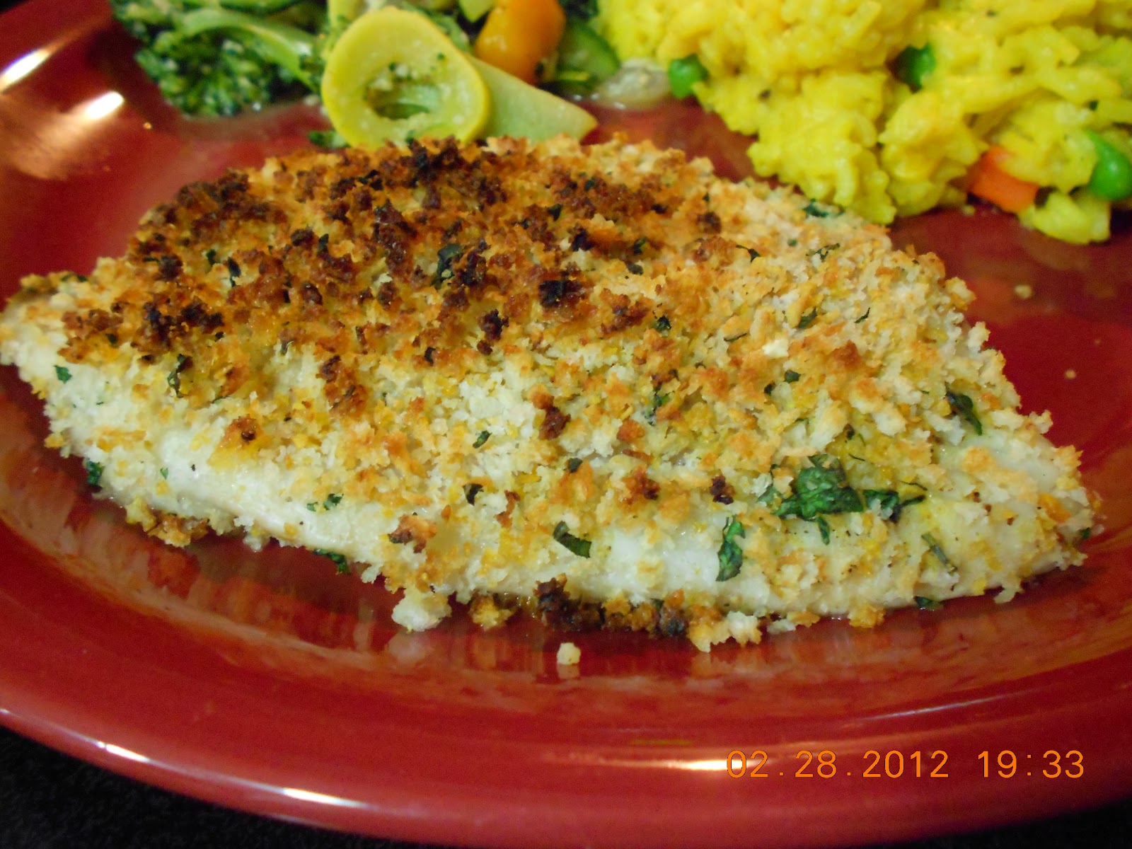 Key Recipes Baked tilapia w. veggies and rice