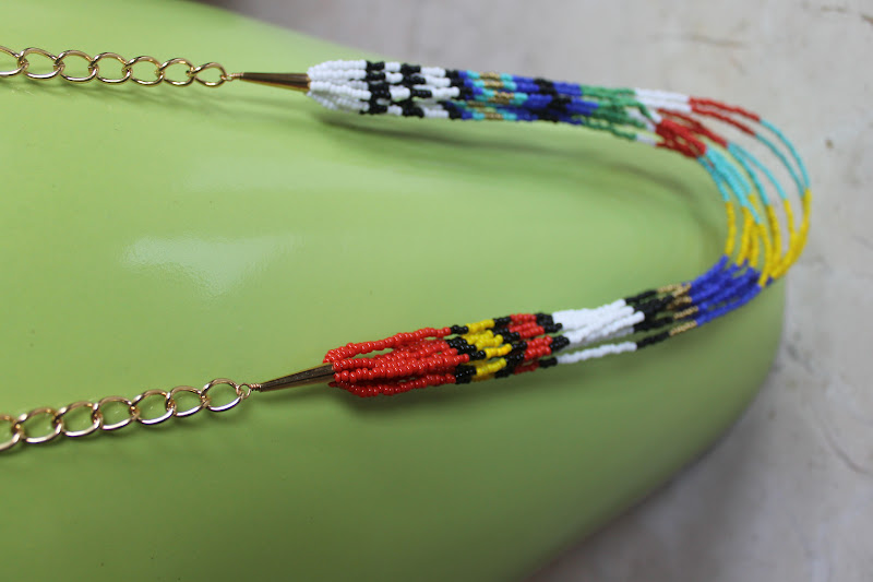 Cookin' & Craftin' Seed Bead and Chain Necklace