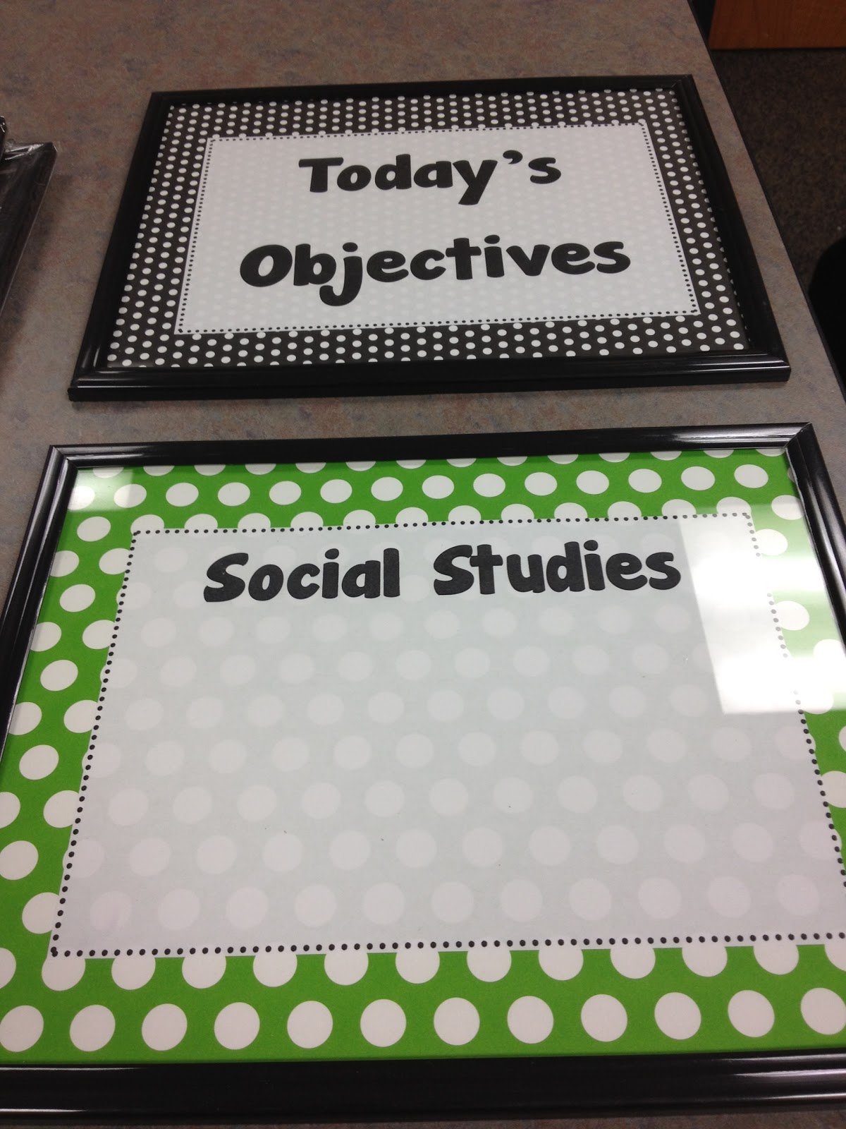 my own twist on things daily objective dry erase boards.....not just