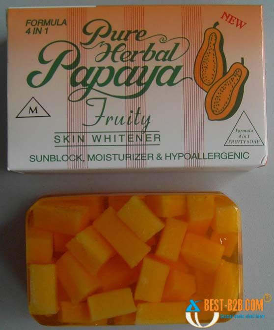 Papaya Soap For Skin Whitening Girl from Arabia