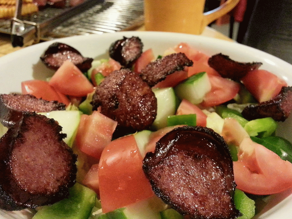 DeepFried Smoked Kielbasa Salad!!