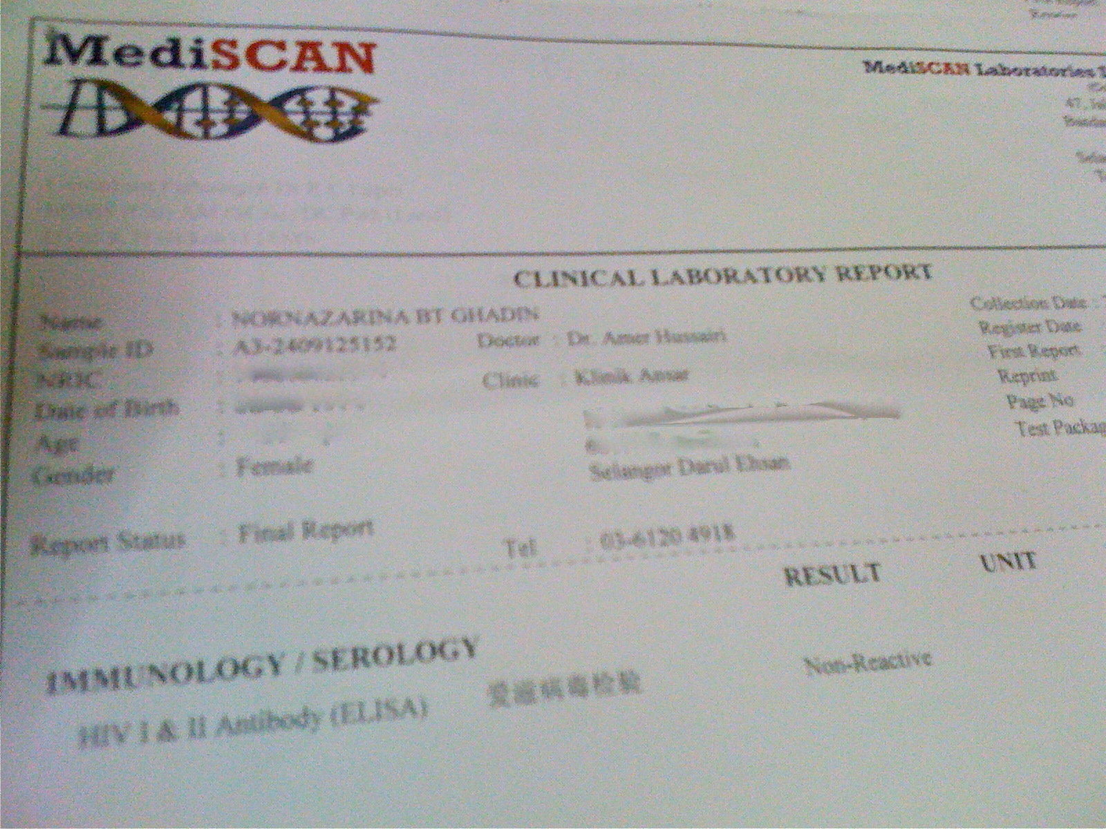 pink&blue HIV Test...cuak