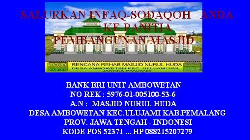 PONPES DAN MDW &quot;DARUL ULUM&quot; PROPOSAL PEMBANGUNAN MASJID