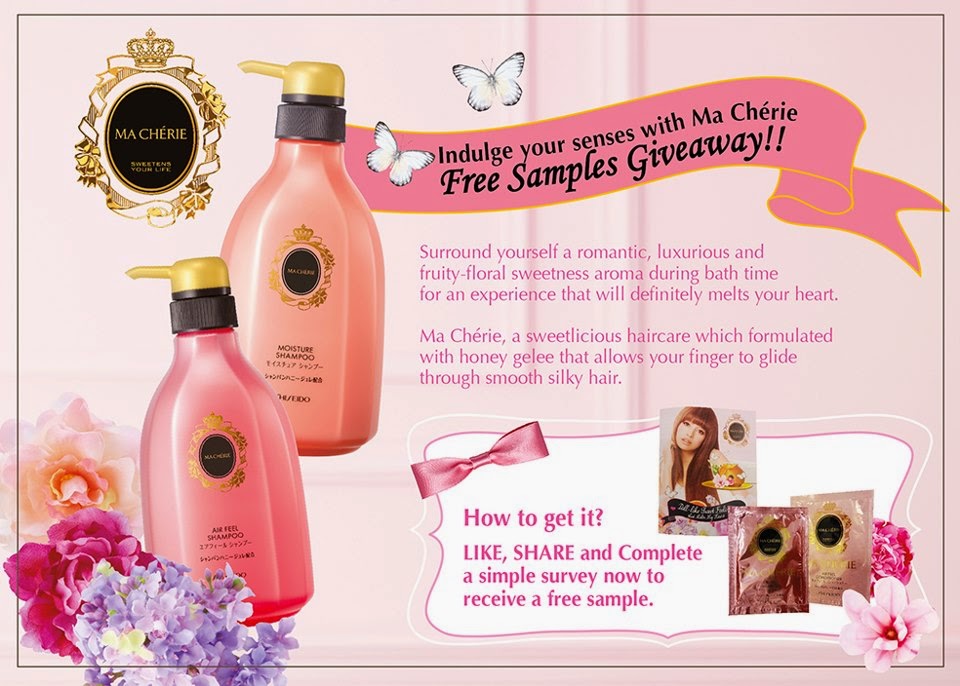 Just So Winnie Shiseido Ma Cherie Moisture Shampoo/Hair Oil/Hair Spray