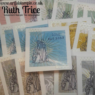 Artful Stampin Up Ruth Trice Card Craft paper Christmas all ye faithful
