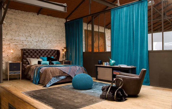 Dormitorios en marrón y turquesa - Ideas para decorar dormitorios
