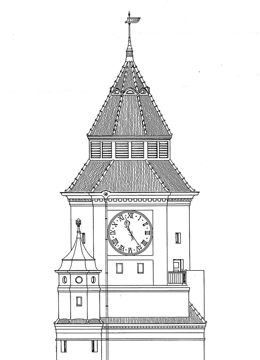 ansicht  - turm des volksbades