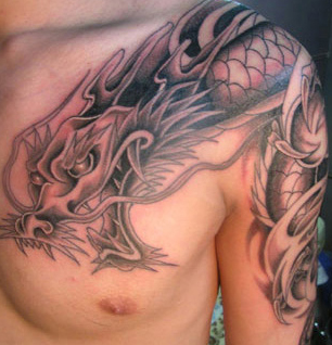 Simple Tattoo Art Dragon Tattoo