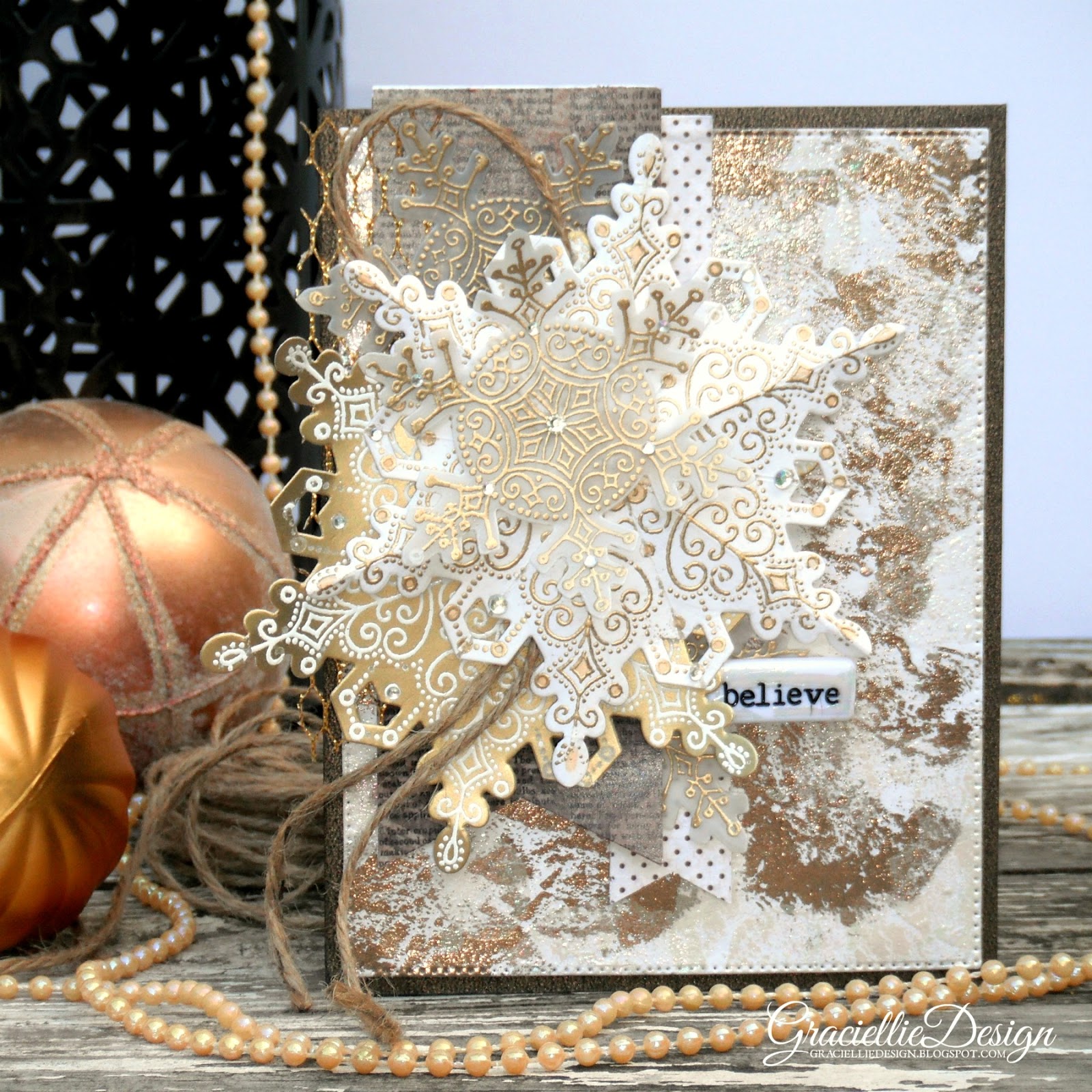 Distressed Foil Christmas Cards Tutorials using Deco Foil