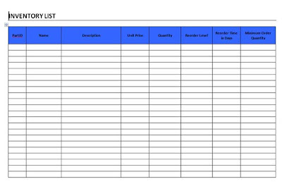 office supplies checklist template
