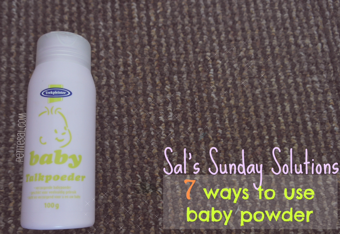 PETITESAL Sal's Sunday Solutions 7 ways to use baby powder