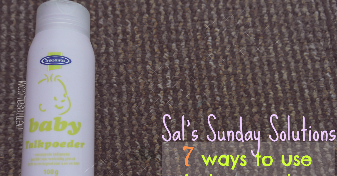 PETITESAL Sal's Sunday Solutions 7 ways to use baby powder