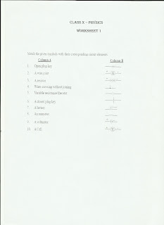 Worksheets Physics | 10TH F