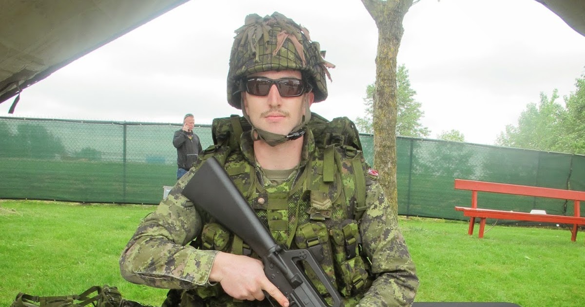 jlopezmb Trying Out the Full Canadian Army Gear