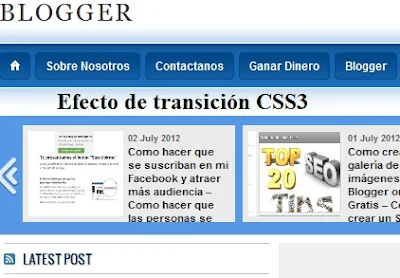 Como Añadir CSS3 efecto de transición a un menú desplegable