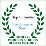 2017 P&E Readers Poll TOP 10 Finisher Best Romance Novel Award