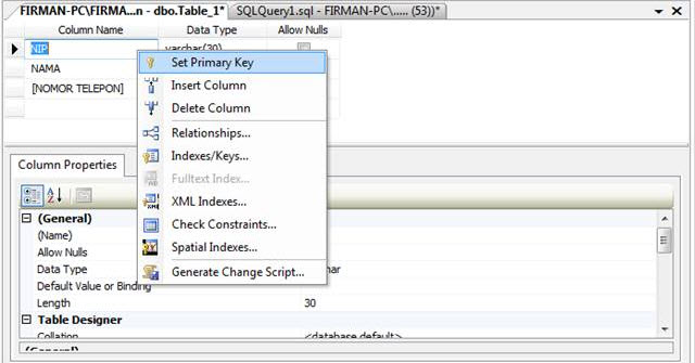Tutorial Membuat Tabel Database Di Sql Server 2008 | tutorial membuat tabel database di sql server 2008 Tutorial Membuat Tabel Database Di Sql Server 2008 | tutorial membuat tabel database di sql server 2008