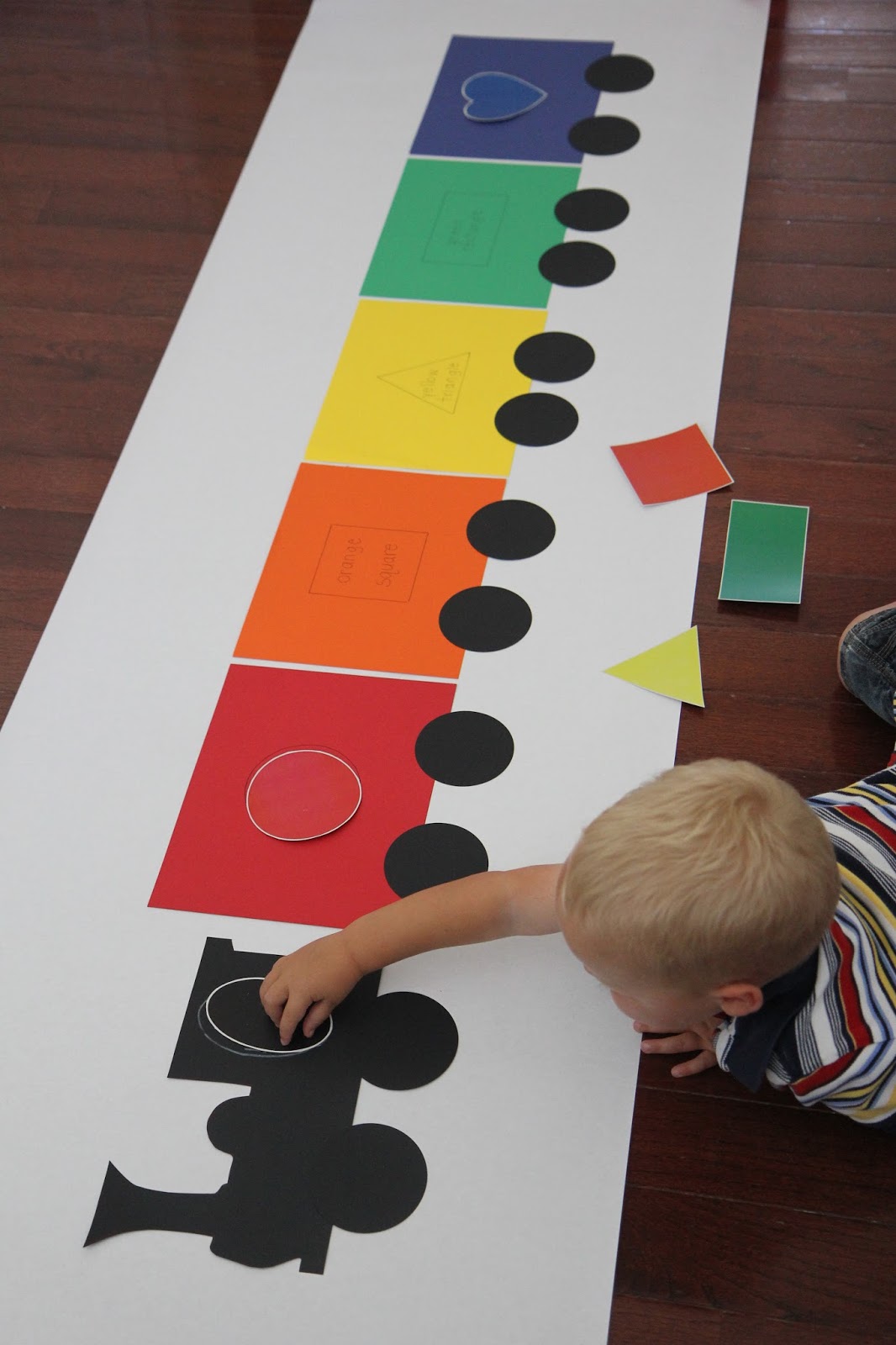 Toddler Approved!: Shape Train Matching Activity