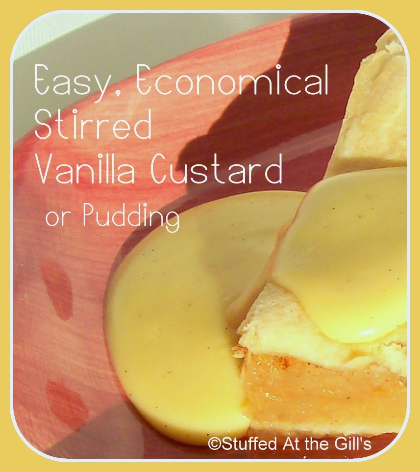 Stuffed At the Gill's Easy, Economical Stirred Vanilla Custard or Pudding
