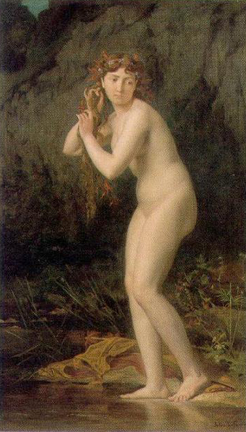 Jules Joseph Lefebvre bathing nude