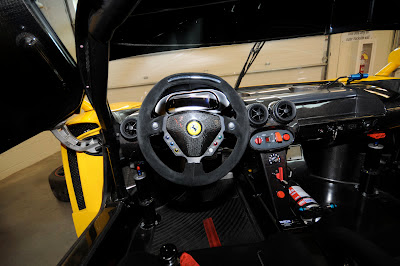 Yellow Ferrari FXX Interior Cockpit Racing Wheel