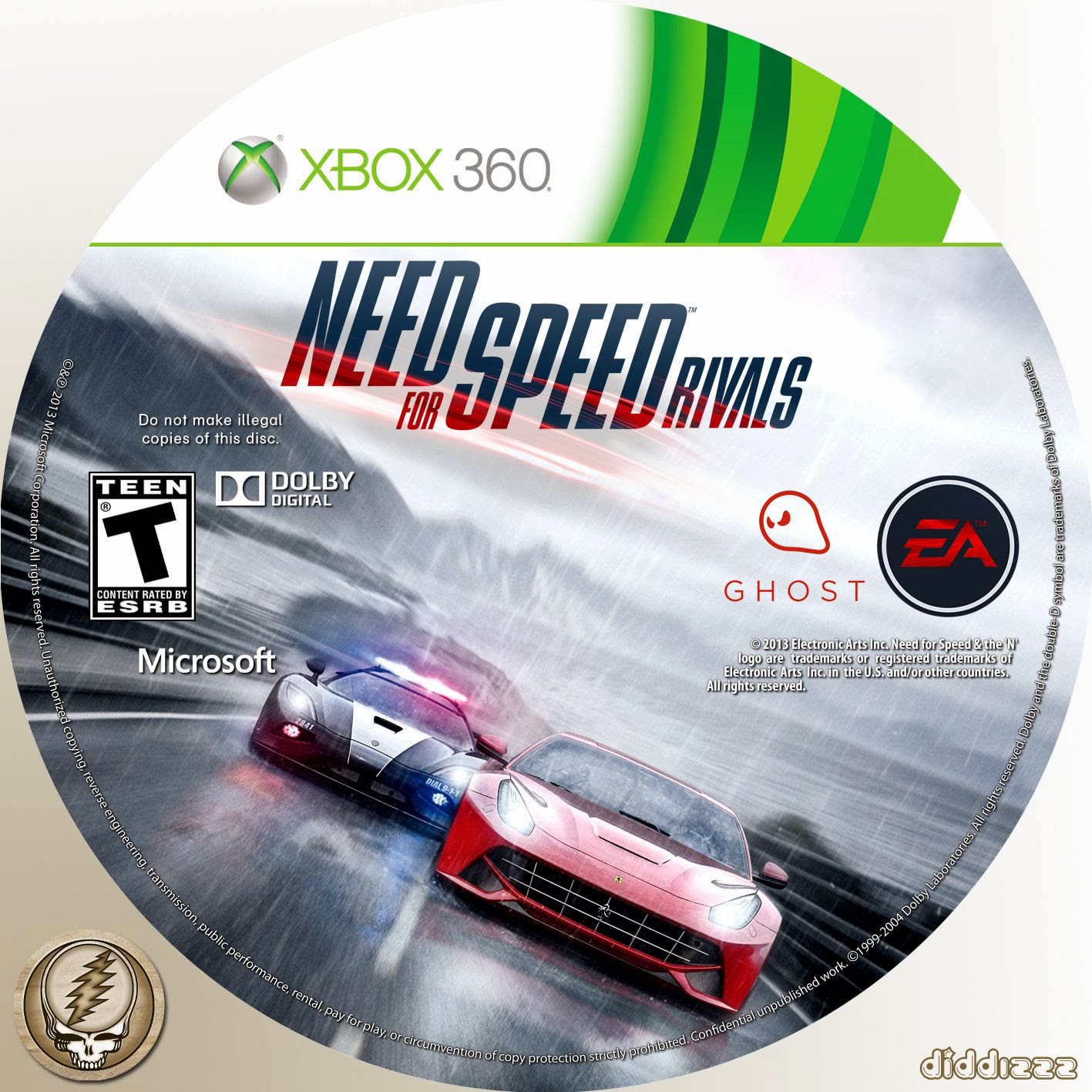 Label Need For Speed Rivals Xbox 360 ~ Gamecover | Baixar de capas DVD ...