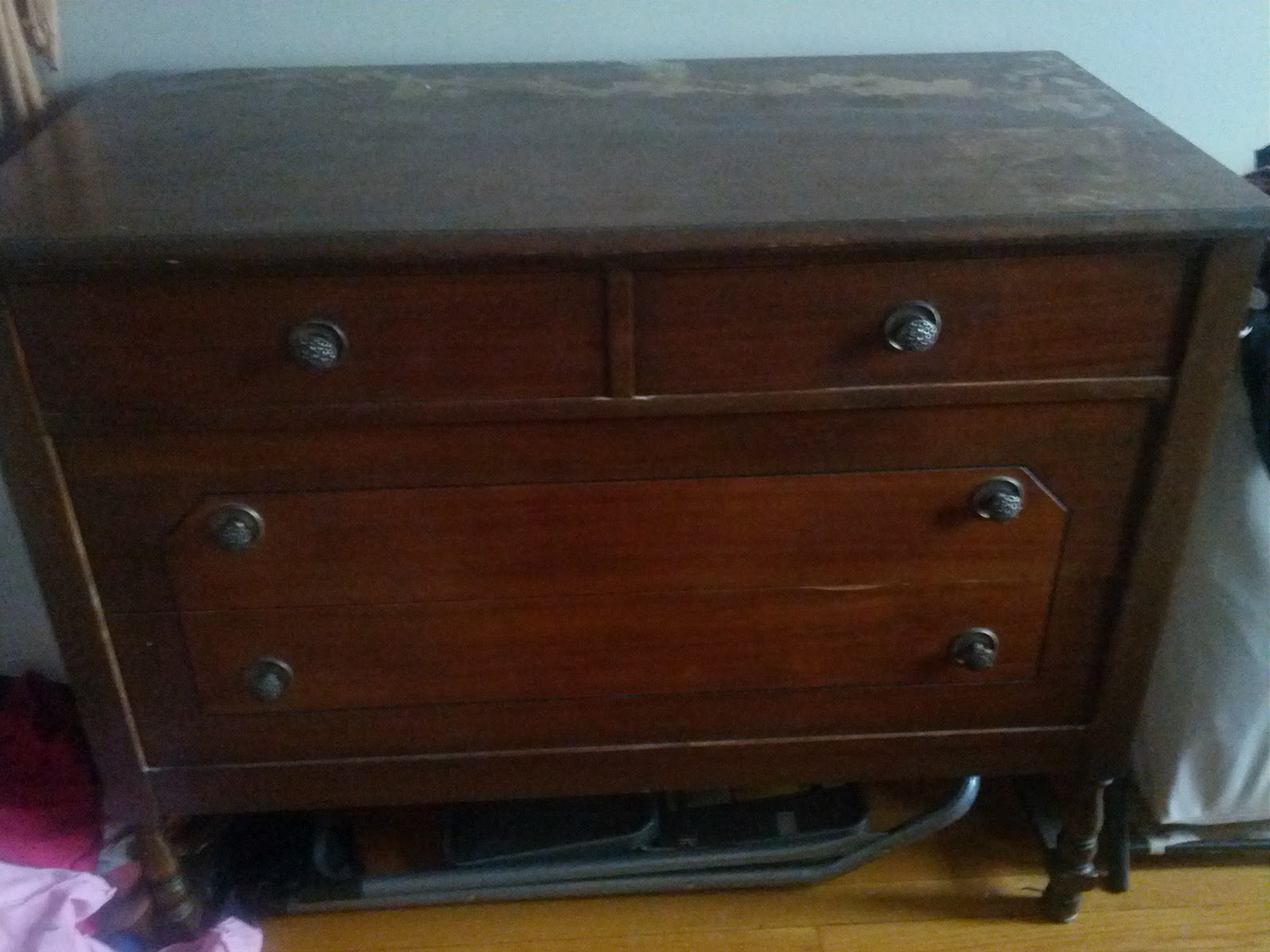 Salvage Savvy Mommy Antique Dresser Turned Changing Table