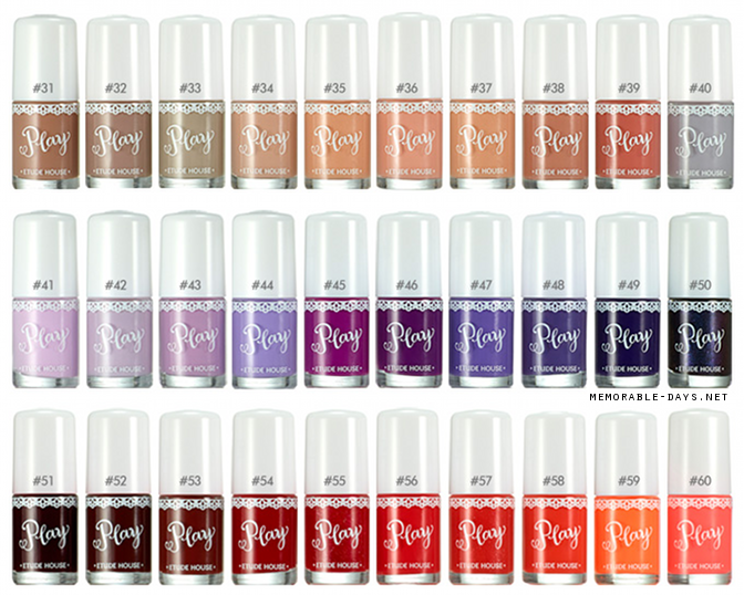 Etude House Play Nail Color Swatches - wide 3