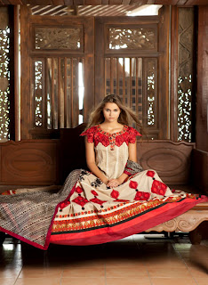 Spring/Summer Women's Embroidered Dresses Collection 2013 By Firdous