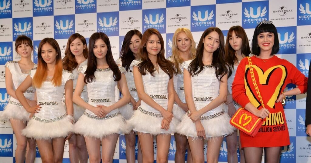 [Picture] 140302 SNSD With Katy Perry at U-Express Live 2014