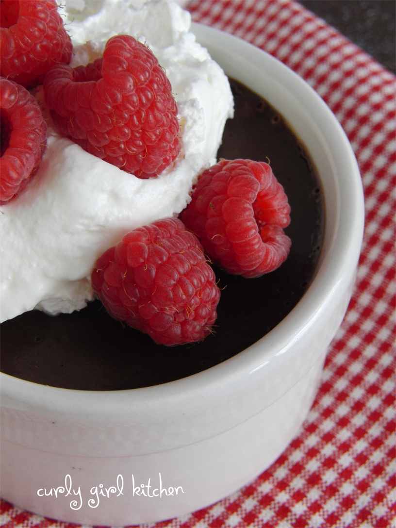 Curly Girl Kitchen Chocolate Raspberry Pots de Creme