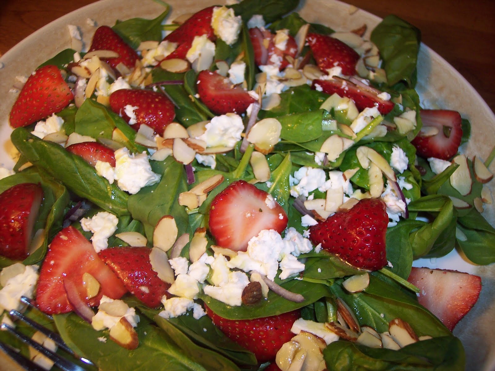 Savory Moments Spinach, strawberry, and feta salad