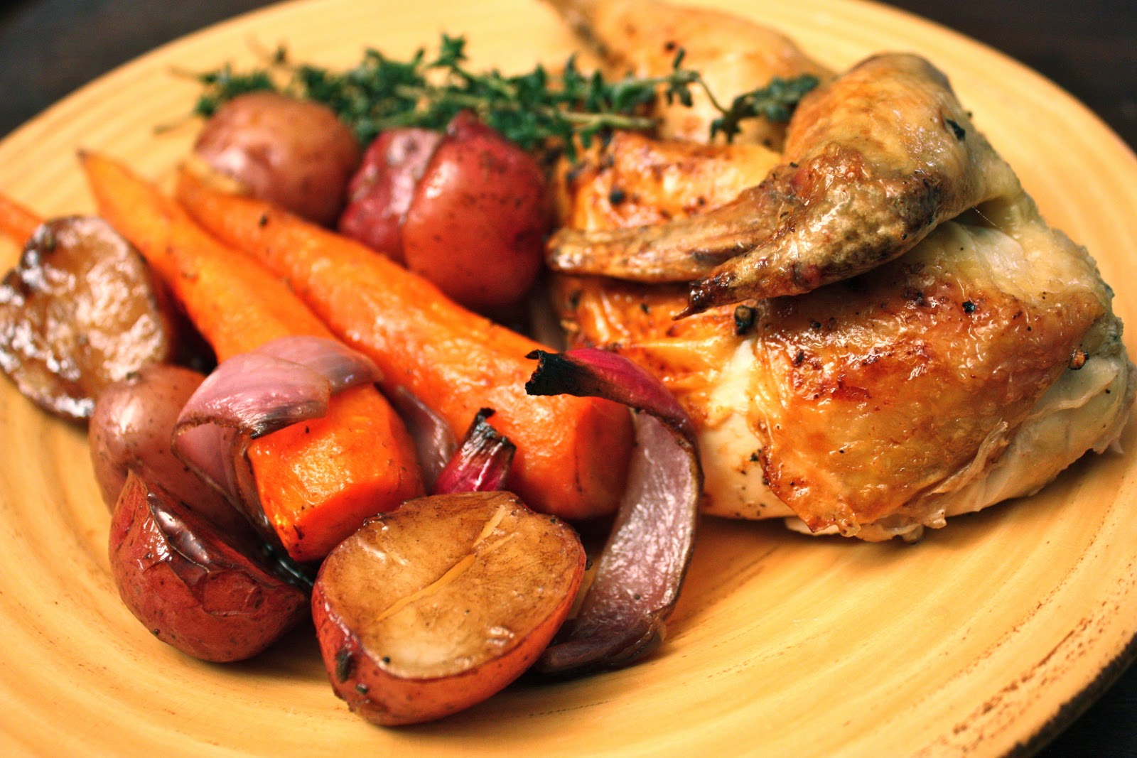 Have Her Over For Dinner Whole Roasted Chicken with Vegetables