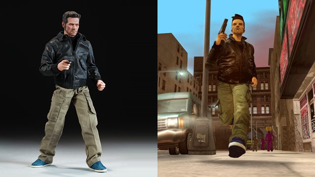Rockstar Games Grand Theft Auto III Claude 1/6th scale figure throwback  review. Sideshow toys GTA3 