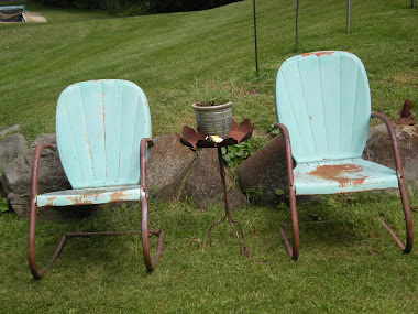 Other blue garden chairs