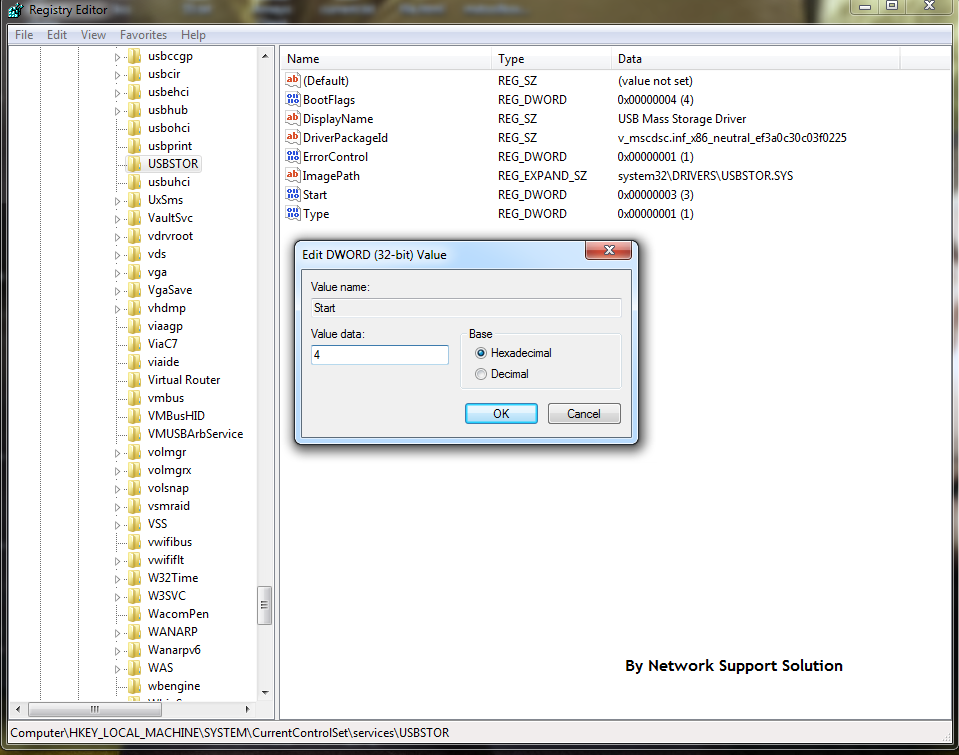 Block USB Network Support Solution