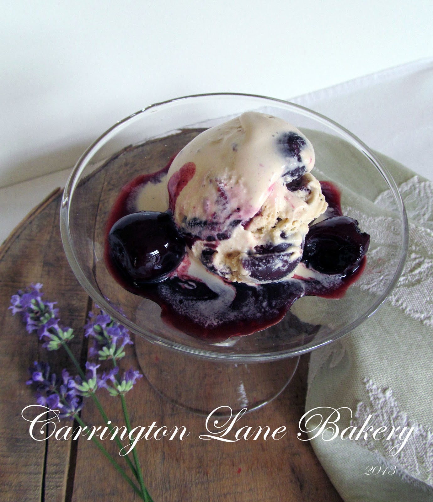 Carrington Lane Bakery Honey Ginger Ice Cream with Balsamic Roasted