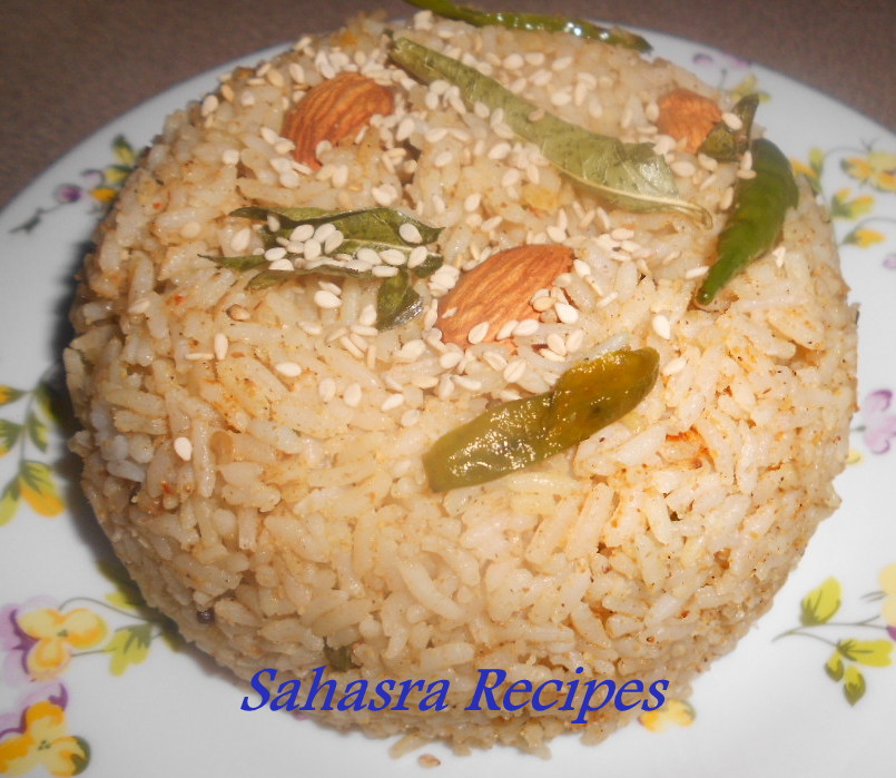 Sahasra Recipes Sesame Seeds Rice