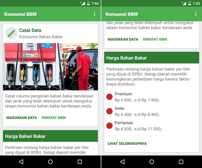 Ukur Konsumsi Bahan Bakar Kendaraan Bermotor Dengan Android