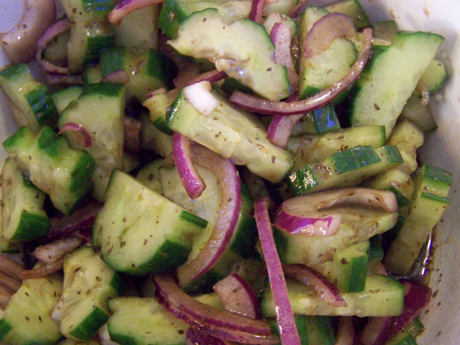 Consuming Worlds Recipe Balsamic Cucumber Salad