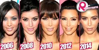 kim kardashian plastic surgery before after body celebrity obvious face aging bride so received quite above amount tremendous plastics reverse