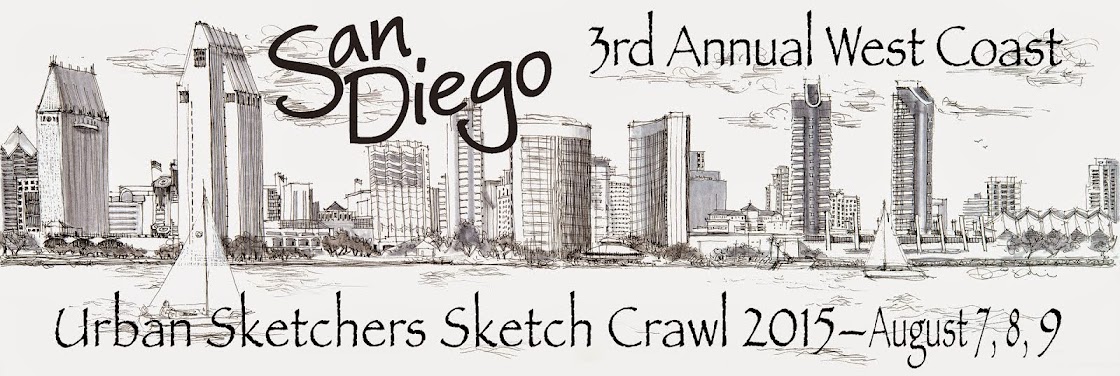 3rd Annual West Coast Urban Sketchers Sketch Crawl - San Diego
