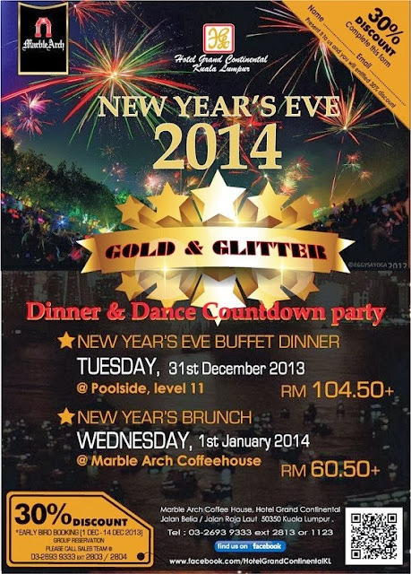 NEW YEAR EVE DINNER &amp; DANCE COUNTDOWN PARTY 2014 AT MARBLE ART COFFEE HOUSE | Malaysian Foodie