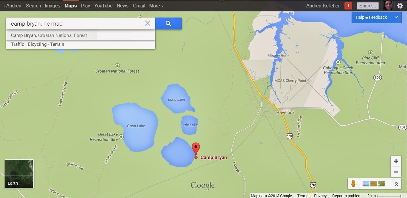 Mappy Monday Camp Bryan, NC and "The Savory Dishes Of An Aged Negro."