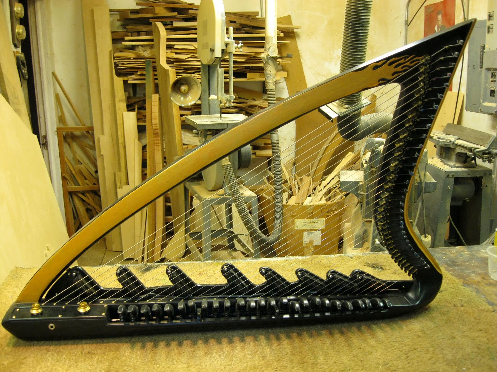 The Custom Harp builder, Glenn J. Hill of Mountain Glen Harps New