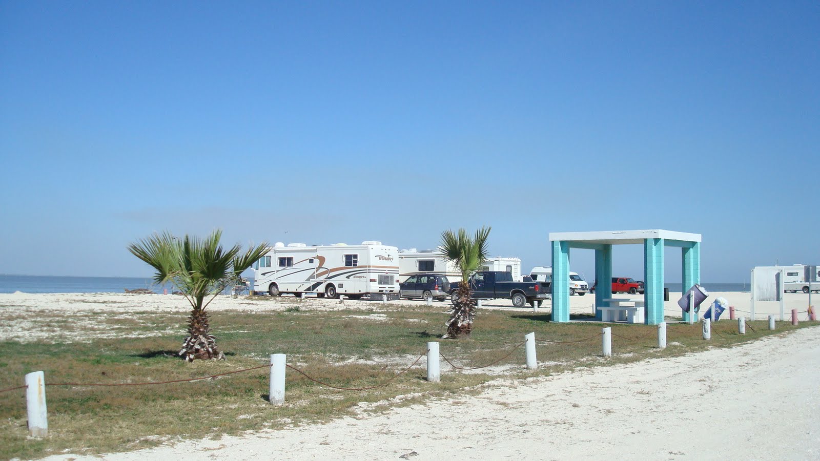 On the Road with Dean, Judy, and Chica Magnolia Beach