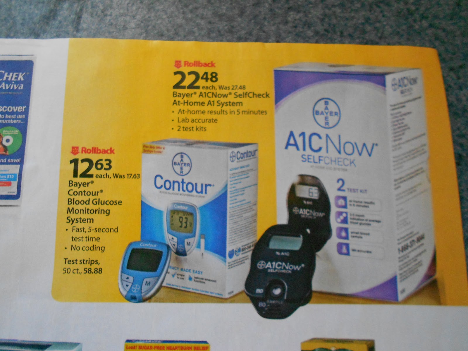 A Sweet Grace Walmart DSupplies & Bayer A1C Test