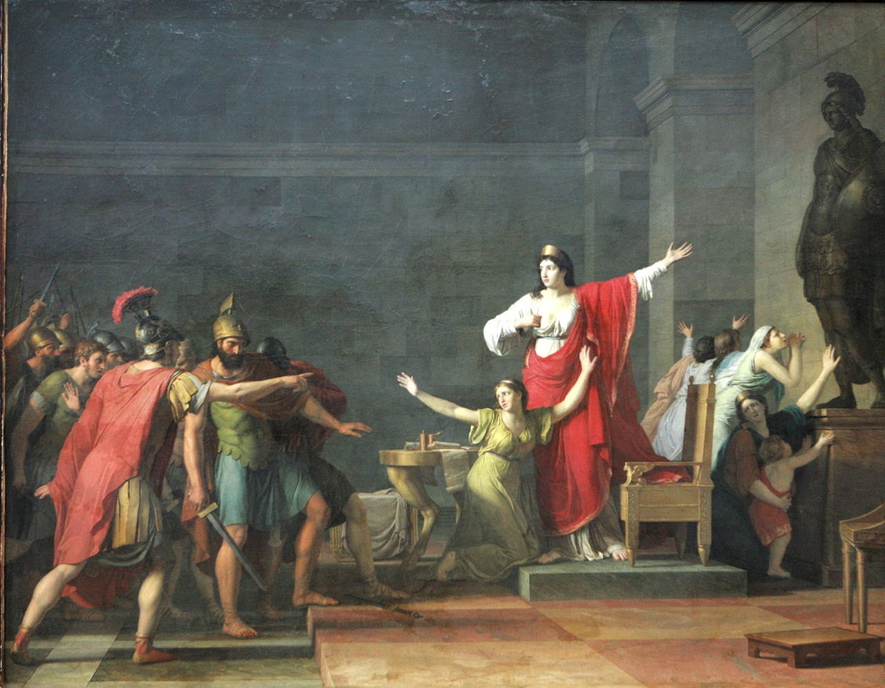 Casandro y Olimpia - Jean-Joseph Taillasson (1745-1809)