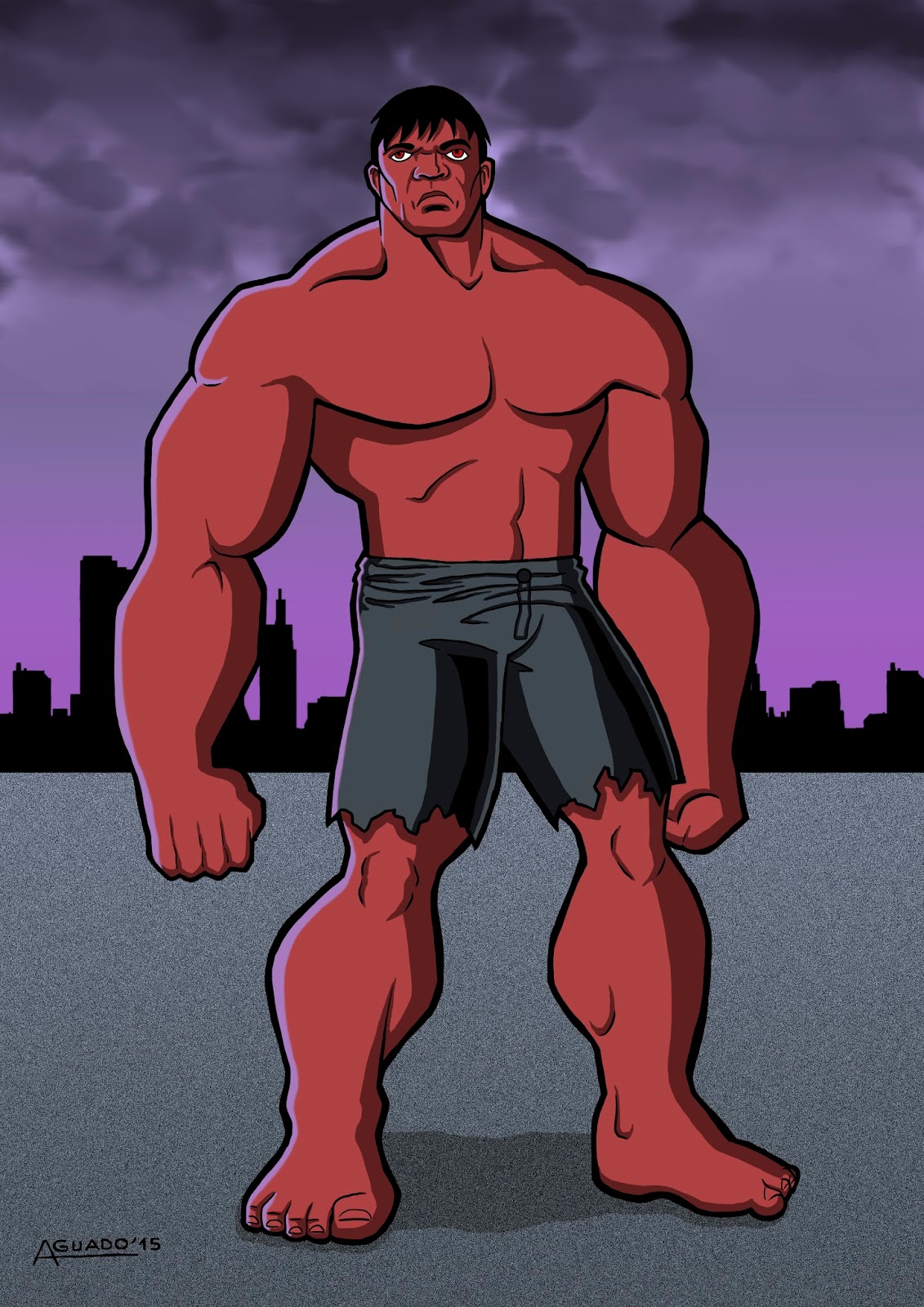 Dibujos de un mercenario: HULK ROJO.