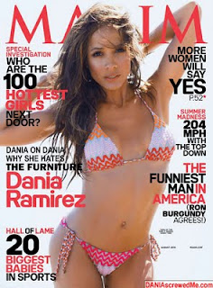 dania ramirez posing on the cover of maxim